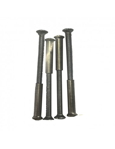 4 vis d'assemblage en nickel sous blister edm