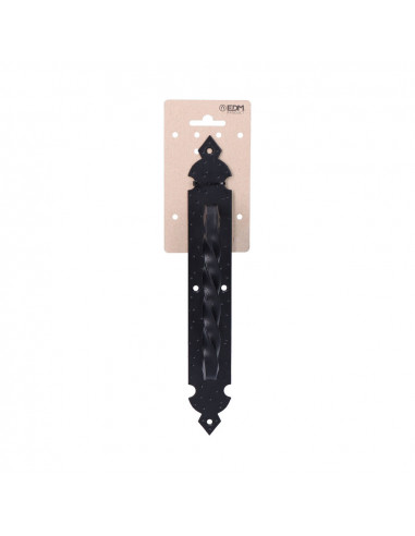 Poignee de porte forgee noire 275mm en carton suspendu edm