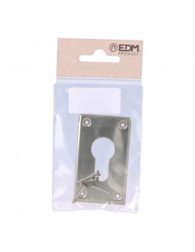 Trou de serrure en acier inoxydable 40x70mm. sous blister edm