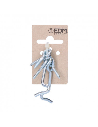 Loquet carton suspendu 2 double manchons 50mm zinc edm