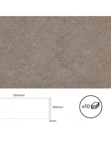 Jeu de 10 planches mdf 1200x300x5mm. bertini