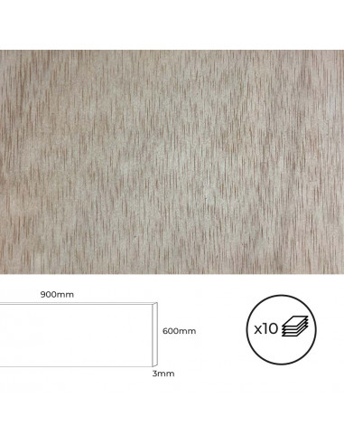 Jeu de 10 planches carrées 900x600x3mm. bertini.