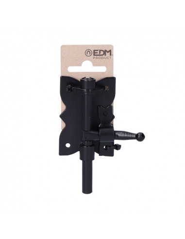 Broche rustique noire 70mm en carton a suspendre edm
