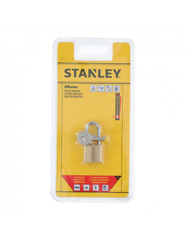 Cadenas arc 20mm avec cle stanley
