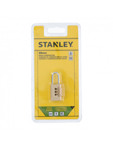 Cadenas 20mm combinaison 3 chiffres stanley arch