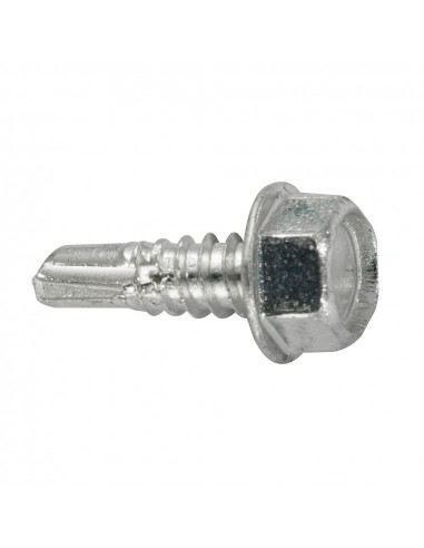 Boîte s 6 unités. vis a filetage tole hexagonal autot. 6.3x25mm fadix