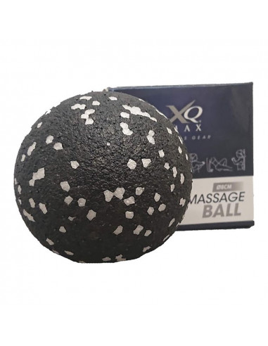 Balle de massage noire xqmax avec points de couleur assortis