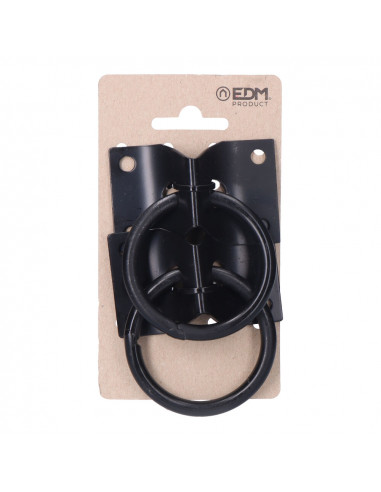 2 pièces dog park plaque avec/anneau soudé noir noir edm