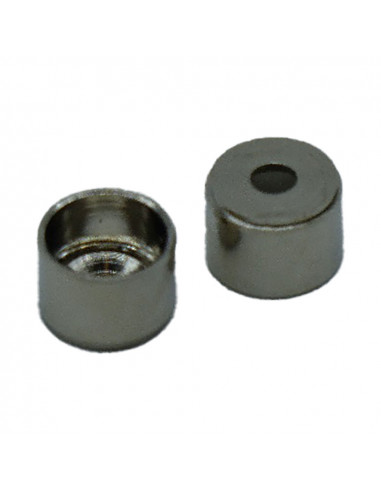 Pack 2 unités support barre armoire extensible 12 nickel edm