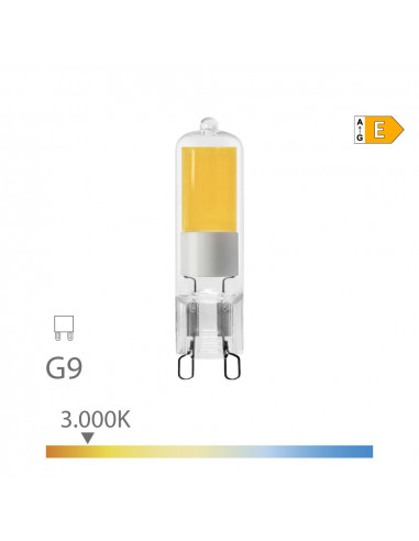 Ampoule led g9 5w 550lm 3000k dimmable lumière chaude mesures : ø1,43x6,45cm