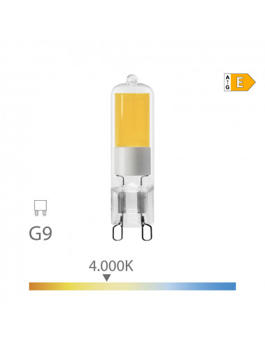 Ampoule led g9 5w 575lm 4000k dimmable lumière du jour mesures: ø1,43x6,45cm