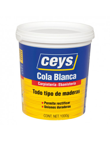 Ceys colle blanche bois pot 1kg 501704