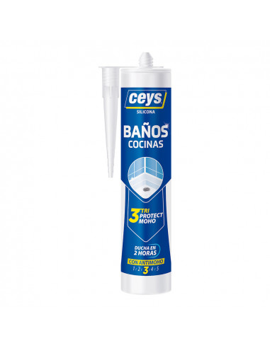 Ceys triprotect cuisine/salle de bain transparent cartouche 505531