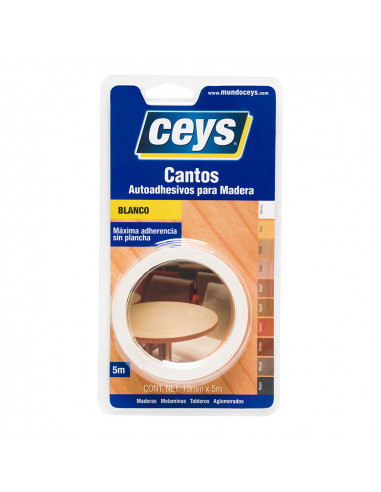 Ceys rouleau de bord auto-adhésif blanc 5m 850002