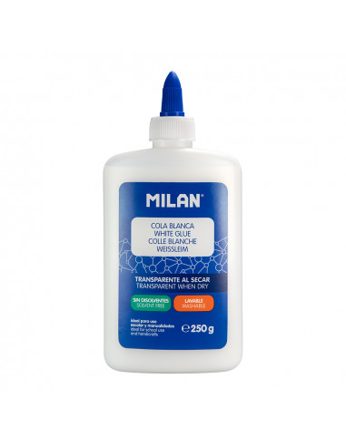Coffret présentoir 6 flacons colle blanche 250g milan