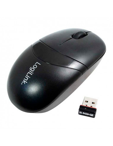 Souris sans fil 2,4 ghz, 3 boutons, noir logilink
