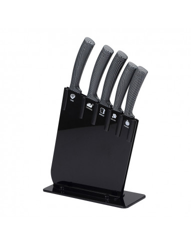 Ensemble 6 unit. couteaux inox. jarama gt noir sg4330 san ignacio