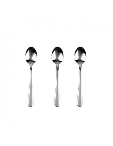 Ensemble 3 unit. cuillère en acier inoxydable recyclé brillant naturel sg7768 san ignacio