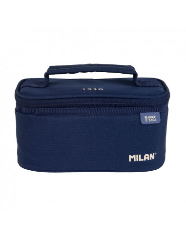 Petit sac alimentaire isotherme avec 1 conteneur (1,5l) série 1918, milan bleu marine