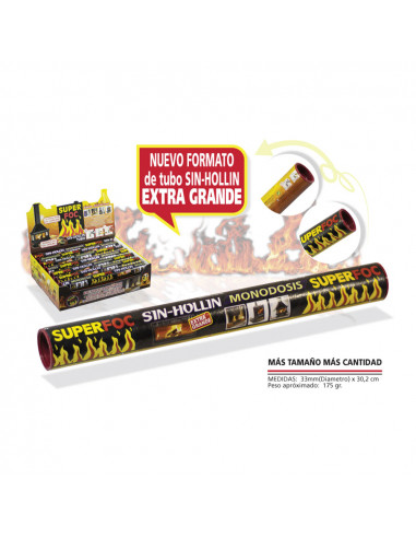 Tube sans suie 175g environ. 07901 superfoc.