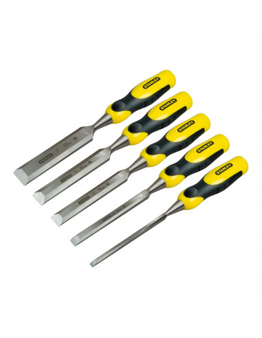 Stanley® jeu de 5 burins à bord biseau 6, 10, 15, 20, 25 mm 2-16-888 stanley