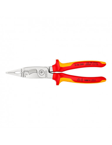 Pinces pour installations electriques 200x85x20mm 1386200sb knipex.