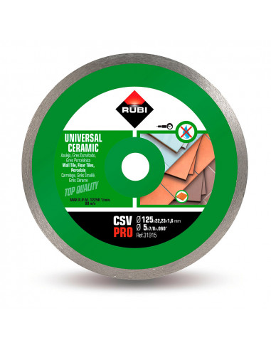 Disque diamant csv ø125mm pro r31915 rubi