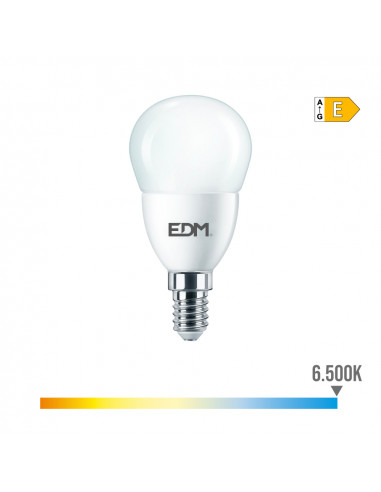 Ampoule sphérique e14 7w 806 lm 6500k lumière froide ø4,8x9,5cm edm