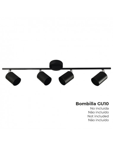 Bande 4 éléments couleur noire gu-10 edm