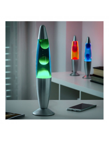 Lampe a lave magma 25w-vert v0100523 innovagoods
