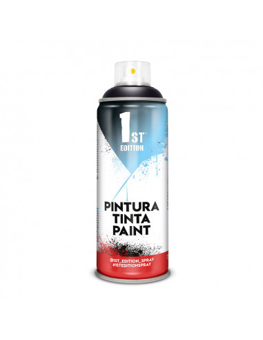 Peinture aerosol 1ere edition 520cc / 300ml noir absolu mat ref 641