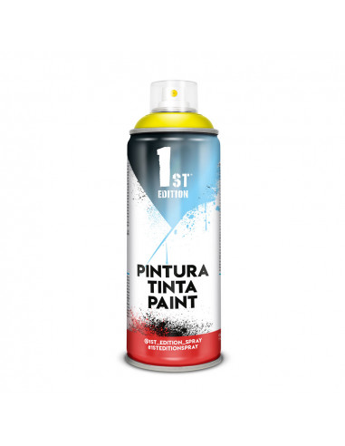 Peinture aerosol 1ere edition 520cc / 300ml jaune citron mat ref 642