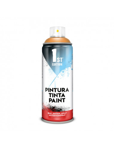 Peinture aerosol 1ere edition 520cc / 300ml orange mat global ref 644