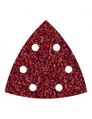 Pack 5 feuilles abrasives adhesives corindon, grain 40 delta 95mm 1850000 wolfcraft