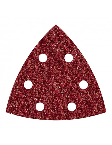 Pack 5 feuilles abrasives adhesives corindon, grain 60 delta 95mm 1851000 wolfcraft