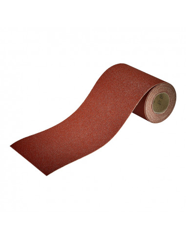 Rouleau de papier abrasif adhesif, grain 80, 4m x 115mm 1740000 wolfcraft