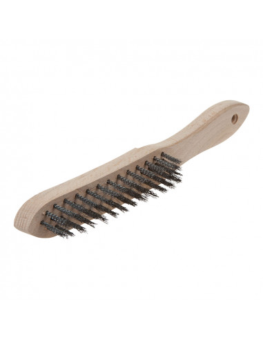 Brosse métallique manuelle en acier, modèle bois, 280mm 2723000 wolfcraft