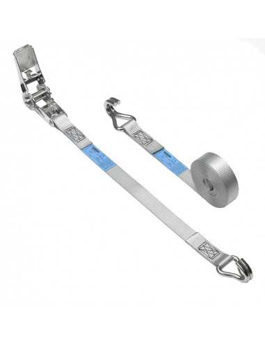 Sangle à cliquet 25mm 5m inox crochet ferme 027,043,025,503 ponsa