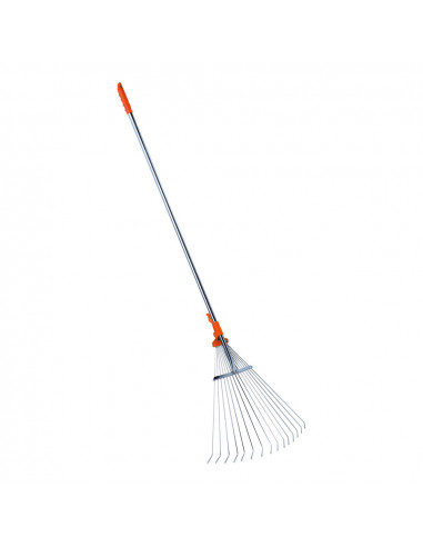Râteau à feuilles réglable, avecm anche télescopique, 1,28-1,6m . stocker