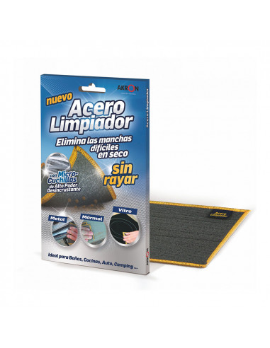 Chiffon de nettoyage en acier akron