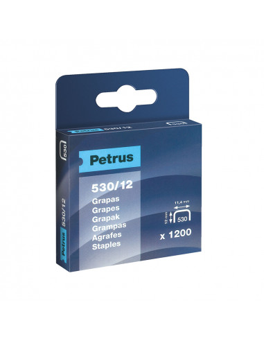 Boîte 1200 agrafes mod. 530/12mm 77516 petrus