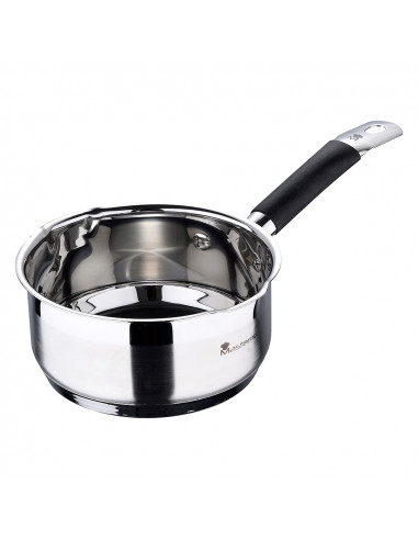 Casserole ø16x7,5cm 1,3l inox foodies bgmp-1500-bk masterpro