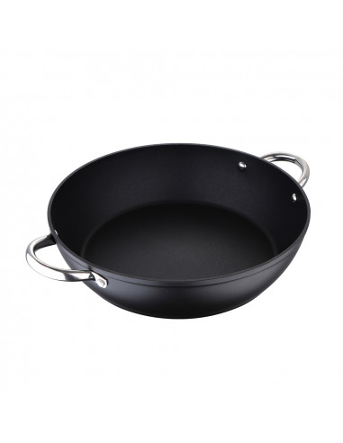 Poêle à paella ø32x7,8cm aluminium forgé foodies bgmp-3557 masterpro