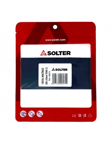 Verre inactif 108x50mm tête simple