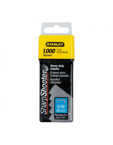 Boite 1000 agrafes type g (4/11/140) 8mm 1-tra705t stanley