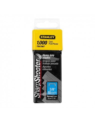 Boite 1000 agrafes type g (4/11/140) 10mm 1-tra706t stanley
