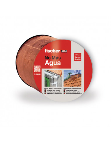Bande de butyle 10cm x1 0m terracotta 564129 fischer