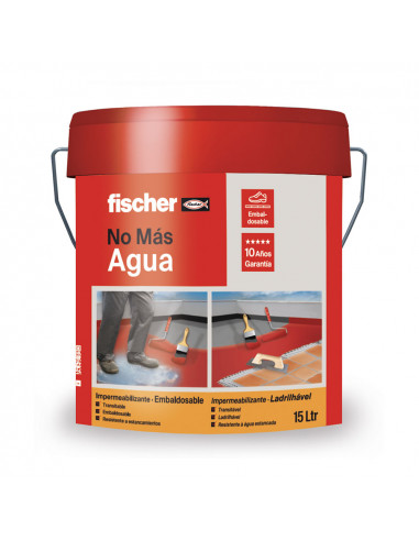 Carrelage waterproof gris 15l 564317 fischer