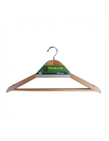 Lot de 3 cintres contournés en bois écologique fsc 43.5x22.5cm-14mm