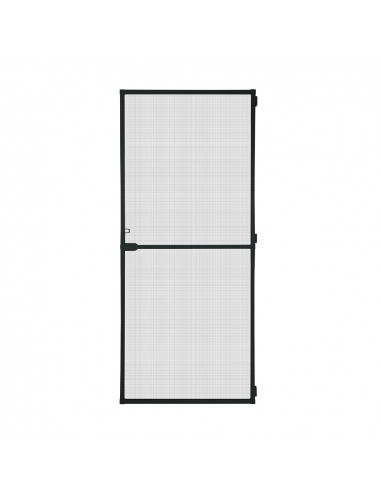 Porte moustiquaire abattible action - couleur anthracite - 100x210cm